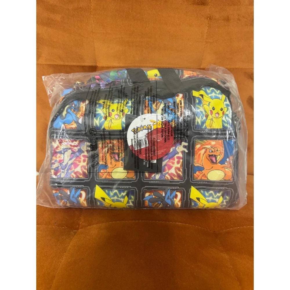Pokemon 17 Inch Backpack with 16.9 oz Water Bottle Pikachu Charizard Gengar NEW